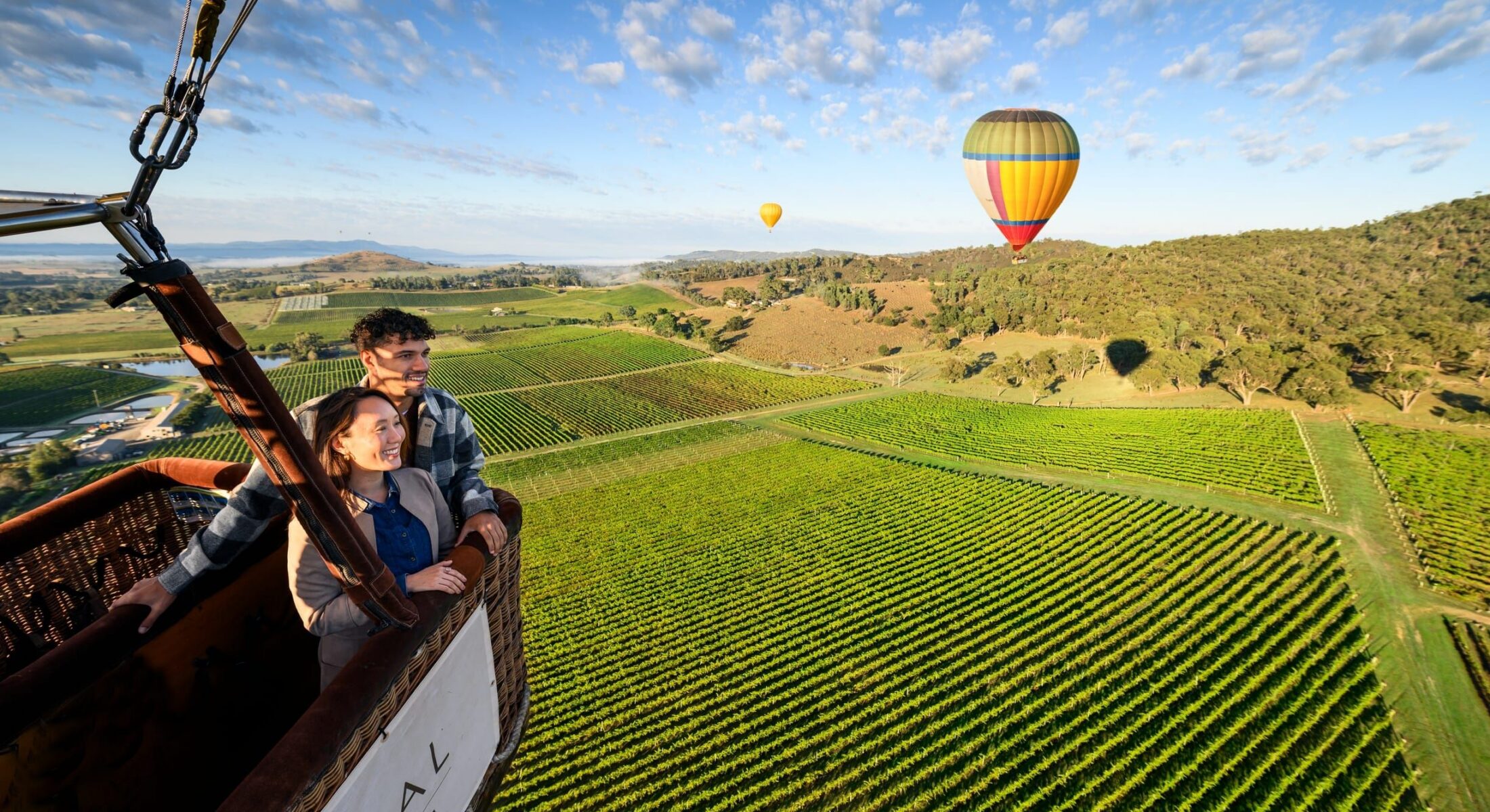 Hot Air Balloon over the Yarra Valley