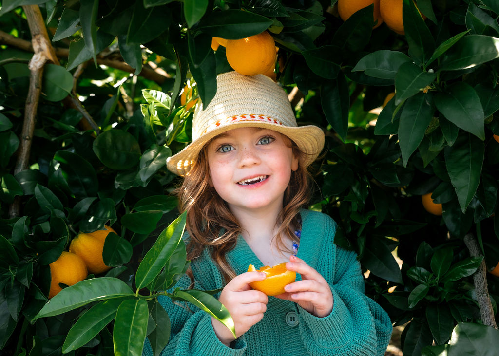 Little girl at Rayners Orchard