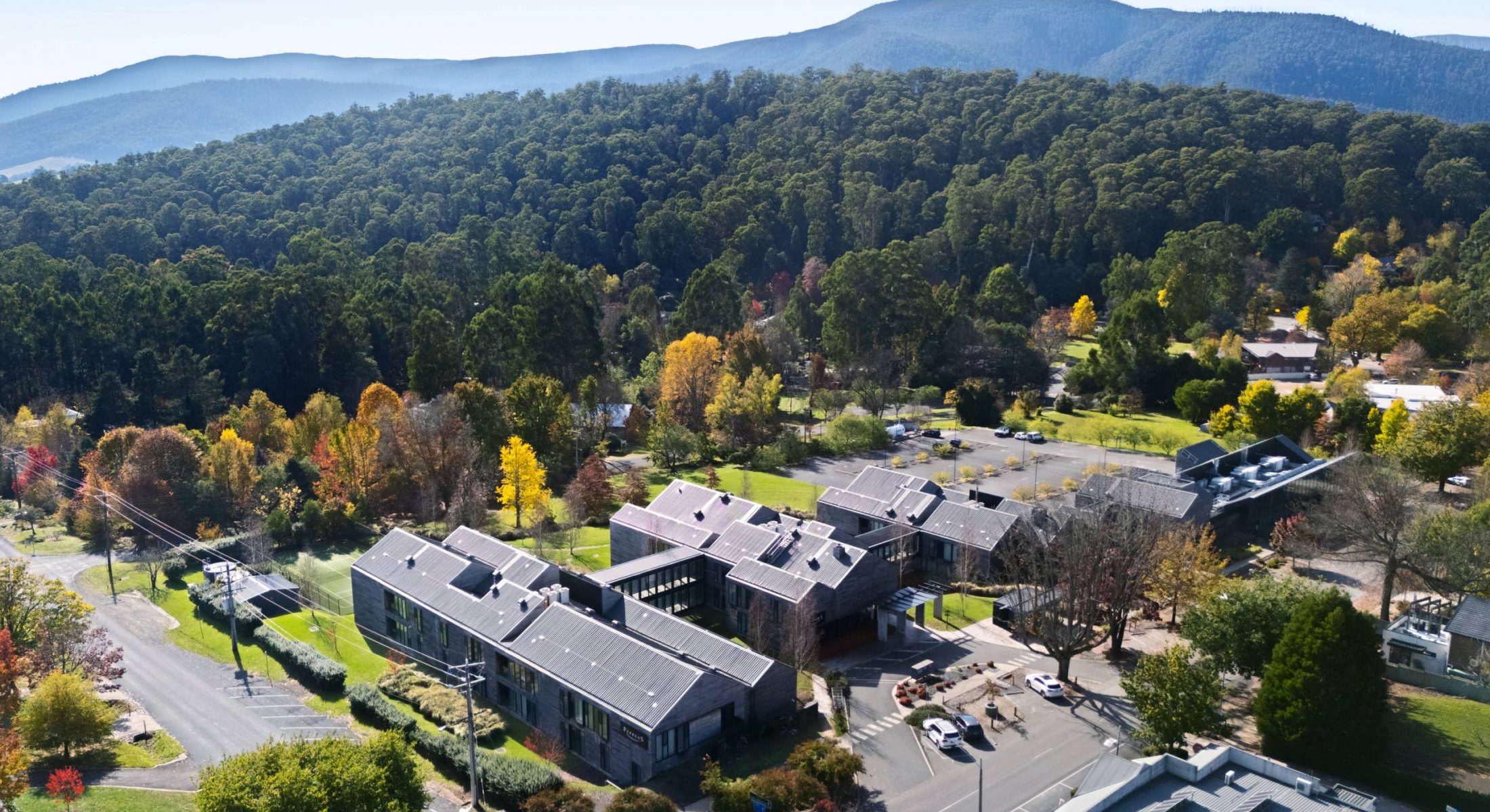 Drone image of Peppers Marysville Resort & Spa